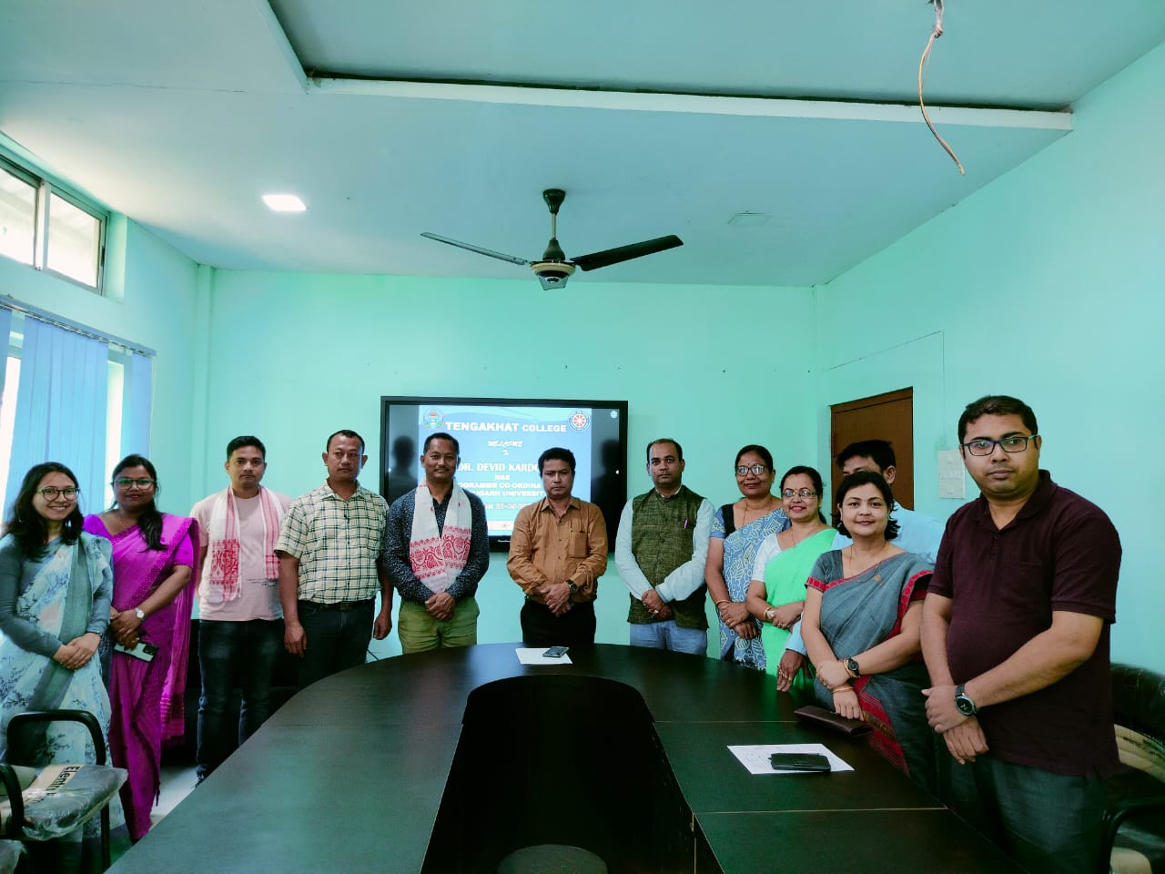 NSS Programme coordinator of Dibrugarh University visited Tengakhat college